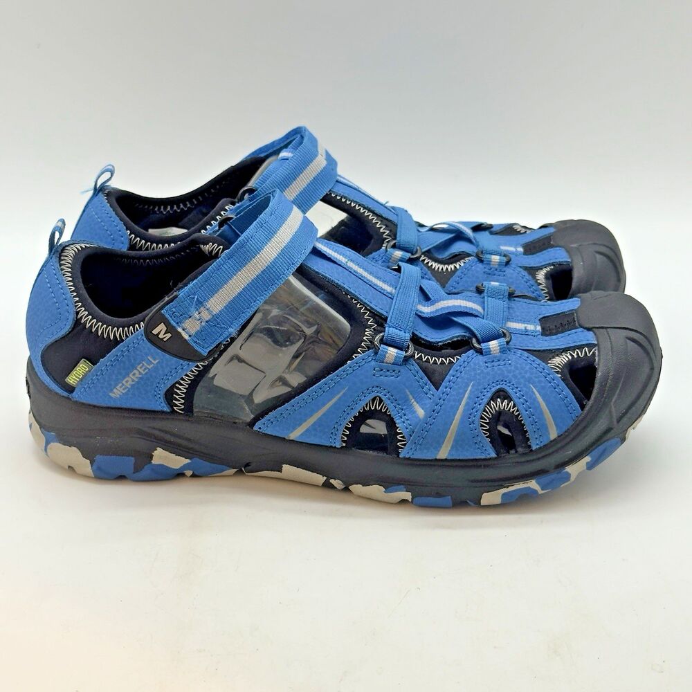 Merrell Hydro Sports Sandals size M7 B7 W8.5 Blue Black Cap Toe Hiking Shoes